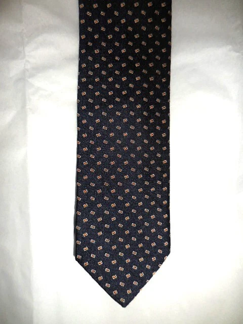 Cravate Drake's Neuve - Rayures Chevron Bleu Et Blanc, 100% Soie, Taille Unique