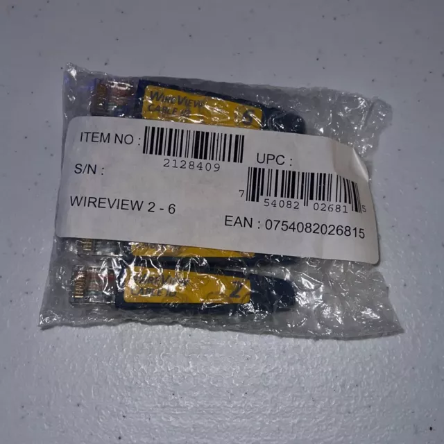 Fluke Networks WIREVIEW 2-6 Network Adapter CABLE ID (NEW) P/N 2128409