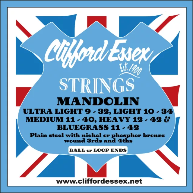 Clifford Essex Mandolin Strings. Top Quality. Comprehensive Range.