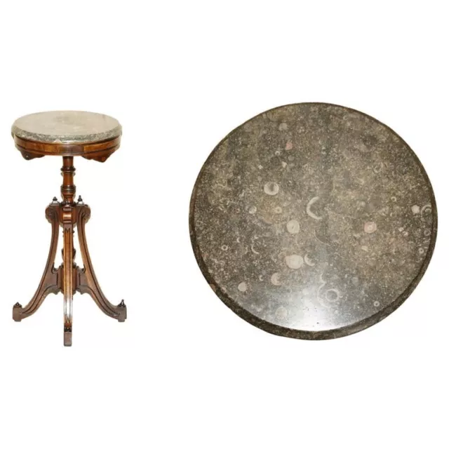 Editors Choice Most Popular Fossil Marble Top Antique Side End Lamp Wine Table Editors Choice Most Popular Fossil Marble Top Antique Side End Lamp Wine Table