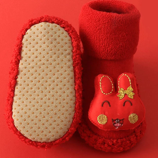 Pantofole antiscivolo bambini bambina bambino bambino bambino calze cotone scarpe inverno 11-14 cm