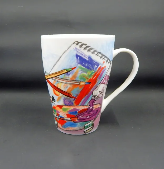Cardew Designs TGUY French Artists Coffee Tea Mug 2015 Paintbrushes Pencils