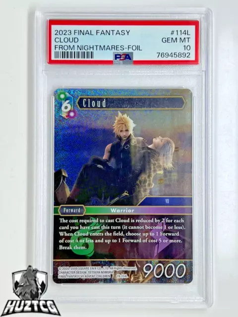 Final Fantasy TCG - Cloud - 19-134L - Foil - Opus 19 - PSA 10