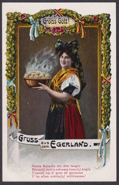 Gruss Aus Dem Egerland Eger Cheb Ak Litho Boemia Bohemia Cesko Czech