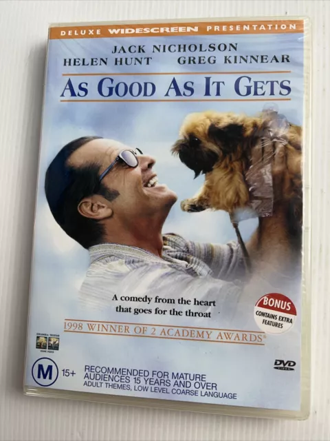 AS GOOD AS It Gets DVD, 1999 PAL Region 4 Jack Nicholson Helen Hunt Brand  New $11.95 - PicClick AU