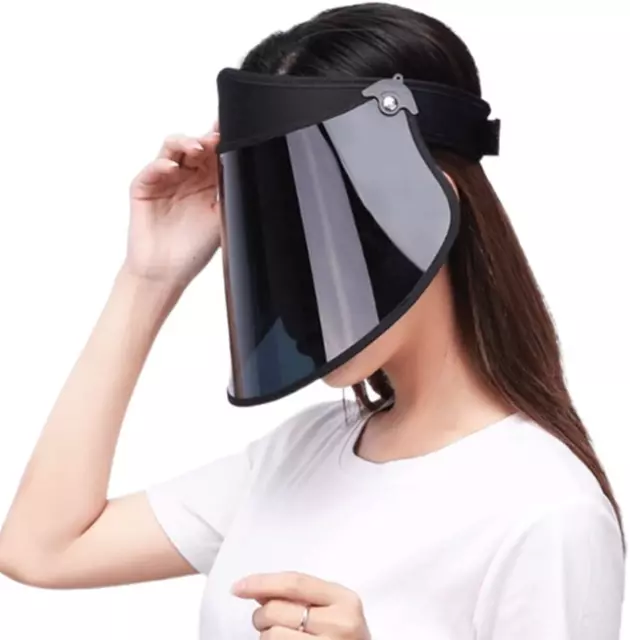 WITHMOONS Sun Visor Face Shield UV Protection Simple Hat Full Face Shield