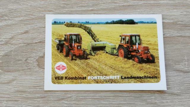 1990 Taschenkalender VEB Kombinat Fortschritt Landmaschinen DDR