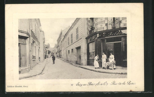 CPA Sucy-en-Brie, Rue de la Poste
