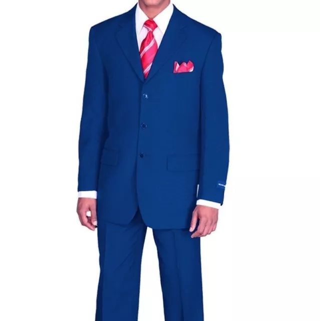 mens' Polyester Basic Suit 3 Button by Fortino Landi  Style 802P