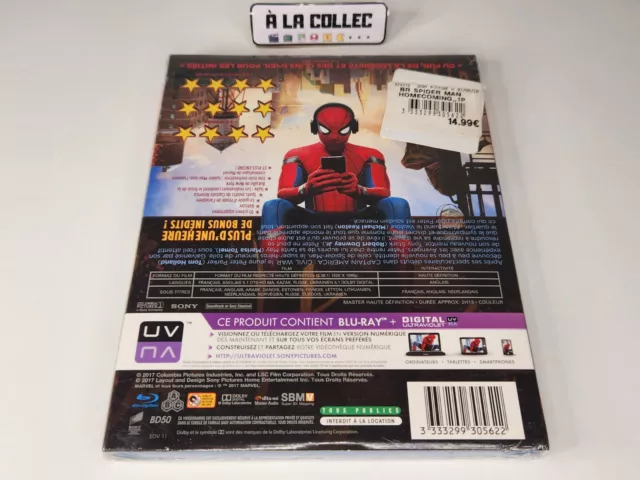 Spider Man Homecoming - Marvel - Film 2017 Blu-Ray (FR, VO) - NEUF sous blister 2