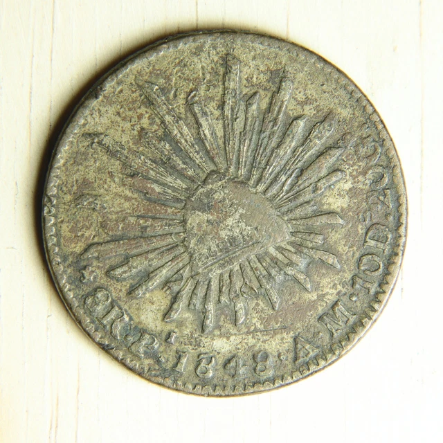 1848 Mexico 8 Reales Contemporary Handmade Restrike --  No Reserve