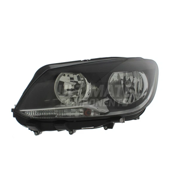 Ultimate Components VW Caddy Mk3 Van Headlights 2010-2015 H4 Halogen Headlamps Pair Black Inner - View #6