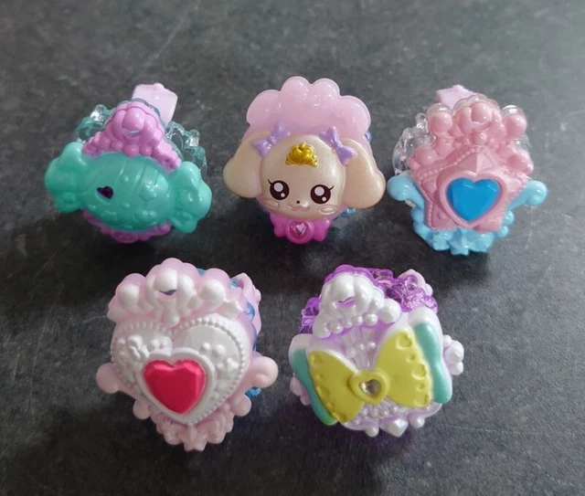 GLITTER FORCE TROPICAL rouge Precure Toy charm ring set Pretty Cure