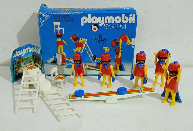 Lot Playmobil Vintage 3512 Cirque Artistes Acrobates – Année 1978 Avec Boîte