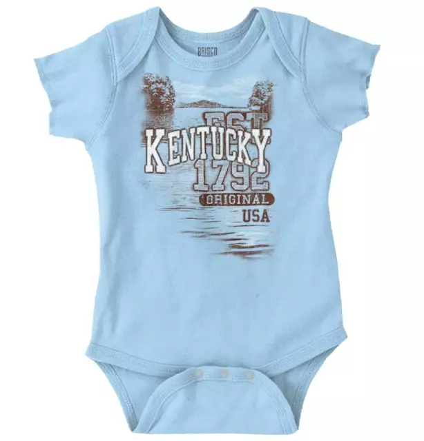 Kentucky Bluegrass State Camping Souvenir KY Unisex Baby Infant Romper Newborn