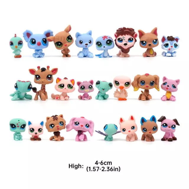 LPS Brand new cute pet shop toys powder cat big Dan dog PVC small animal  standing action children cute Christmas gift present - Price history &  Review