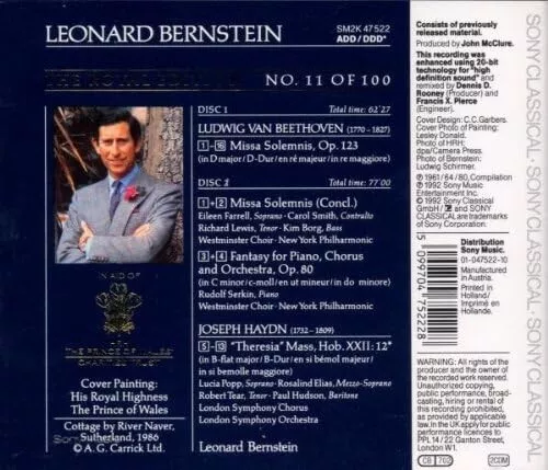 Beethoven: Missa Solemnis, Fantasia Chorale / Leonard Bernstein, Rudolf Serkin - 2