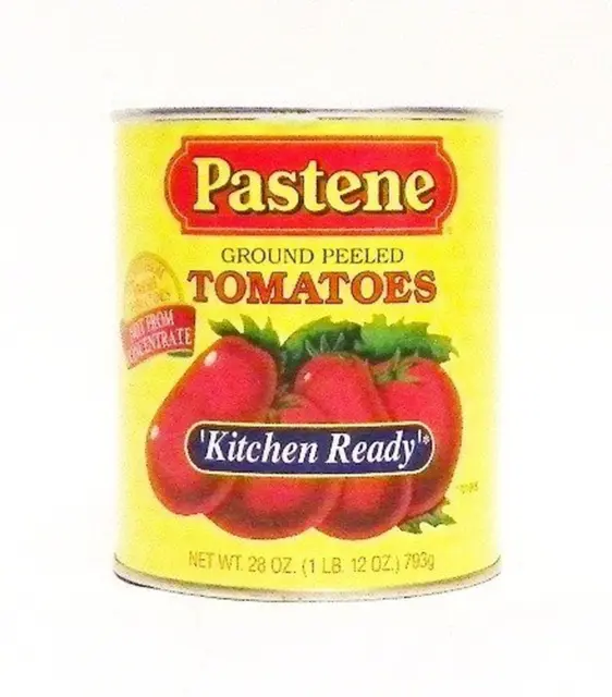 Pastene "Kitchen Ready" Ground Peeled Tomatoes - 28 Oz (6 Pack)