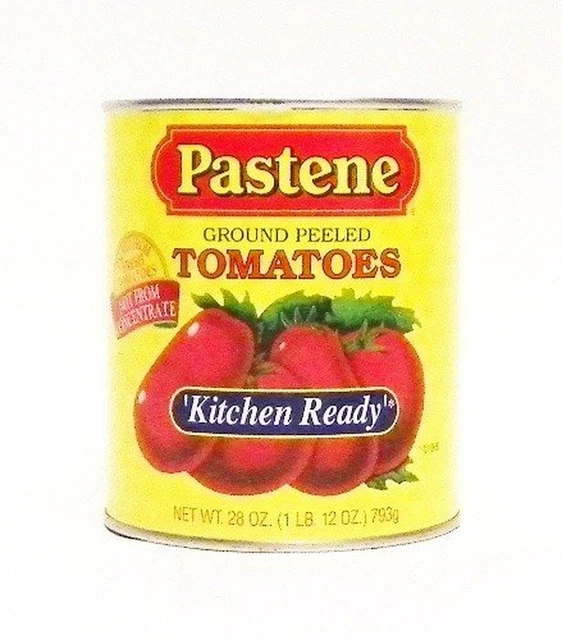 Pastene "Kitchen Ready" Ground Peeled Tomatoes - 28 Oz (6 Pack)