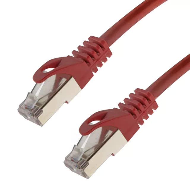 Netzwerkkabel S/FTP PIMF Cat. 7 15 Meter rot Patchkabel Gigabit Ethernet