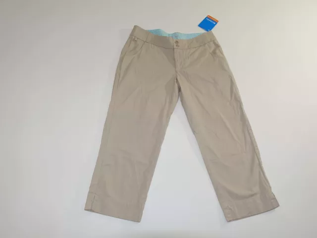 Columbia Women's Capri PFG Pants Size 6 NWT Beige Omni Shade Khaki Fishing