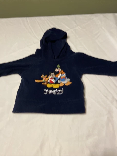 Disney Parks kids Xxs hoodie Disneyland Resort Pluto Donald Duck Goofy Mickey