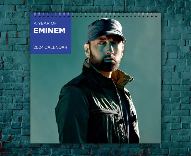 EMINEM CALENDAR 2025, Celebrity Calendar, Eminem 2025 Wall Calendar 24