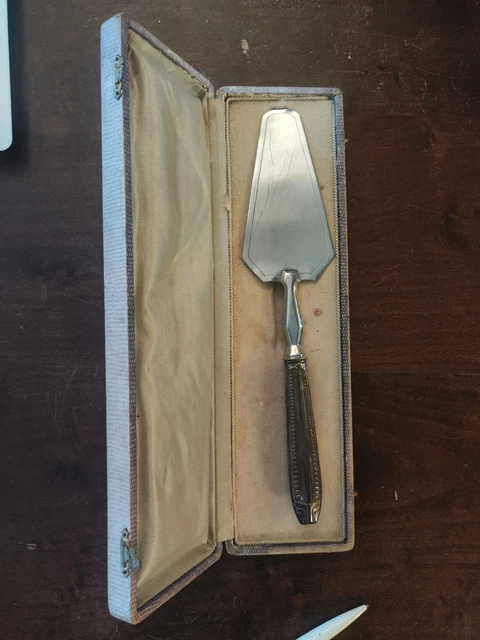 PELLE À TARTE XIXe EN ARGENT MASSIF poinçons minerve et orfèvre