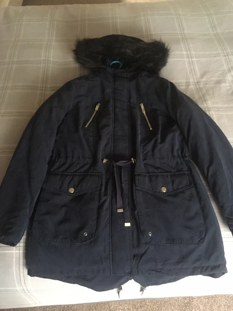 Cappotto invernale nuovo con etichette taglia 8 trapuntato trapuntato £45 prezzo di ricambio donna donna ragazza inverno