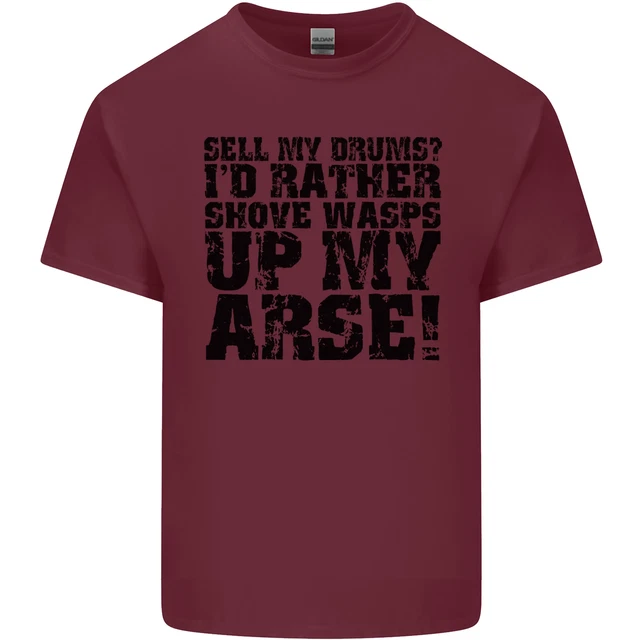 Vendi i miei tamburi? T-shirt da uomo in cotone Drums Drummer Drumming 7
