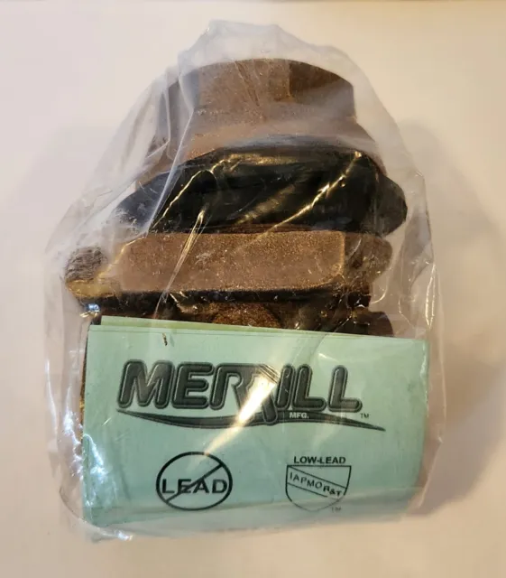 Merrill MBNL50 No Lead 1" x 1" Brass Pitless Adapter