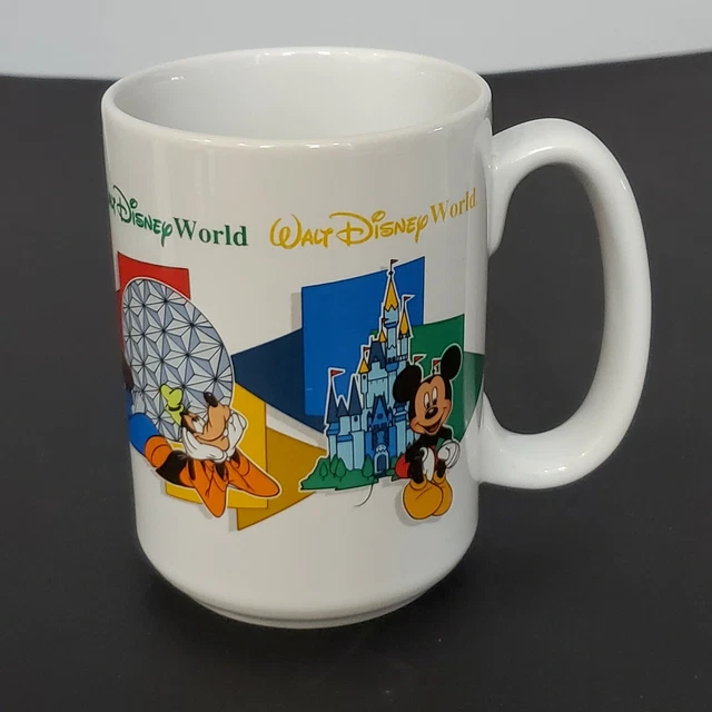 WALT DISNEY WORLD GRANDPA MUG Goofy Mickey Pluto Donald Made in