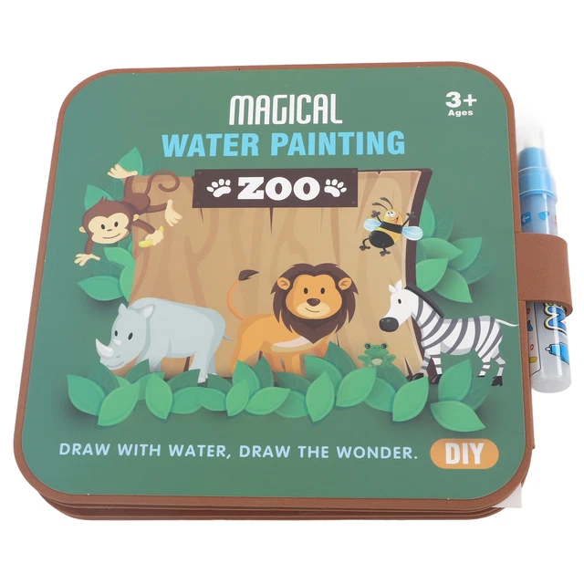 (Zoo)Erasable Doodle Book Reusable Foldable Erasable Doodle Book For Kids