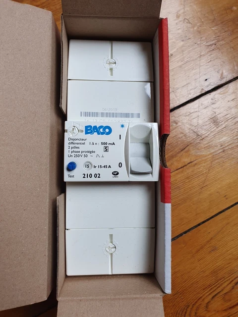 Disjoncteur Différentiel Baco Legrand 500mA 60-90A - Modèle 401002 - Neuf Sans Boîte