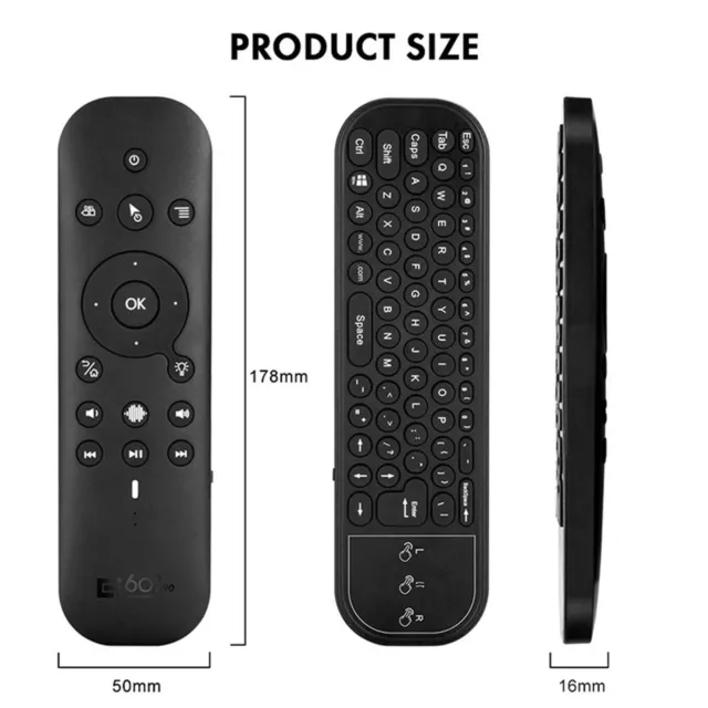 Voice Remote Control With Backlight Wireless Dual Mode G60S Pro 2.4G BT5.0