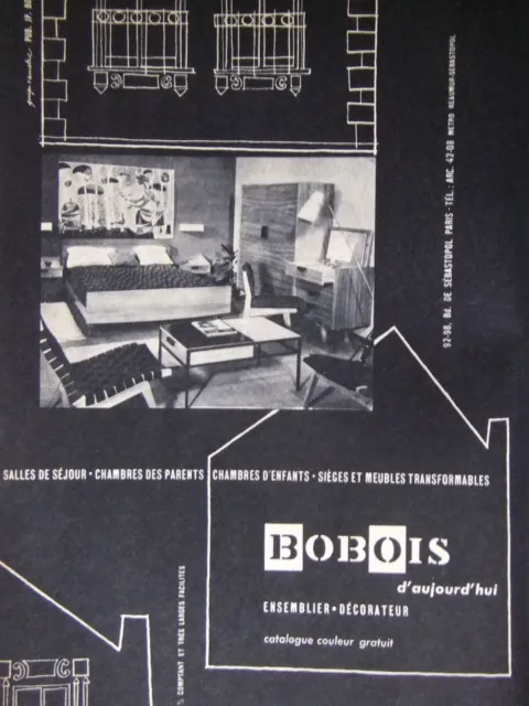 Publicité 1956 Bobois Ensemblier Décorateur - Advertising