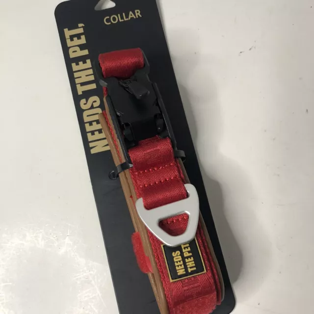 Interlaken Needs the Pet Dog Collar Passion Red Medium Comfort Collar