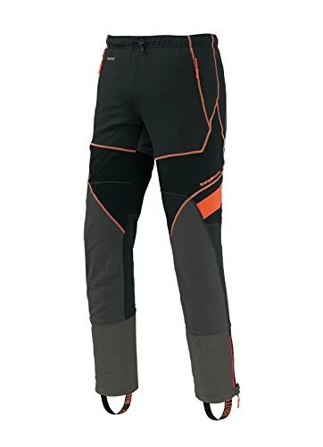 Trango Hommes Pantalons longs, jaspe, sports de plein air, Orange / Noir, S