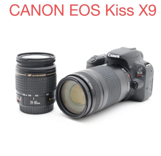 CANON EOS KISS x9 DSLR Camera Double Lens New Level ② Used
