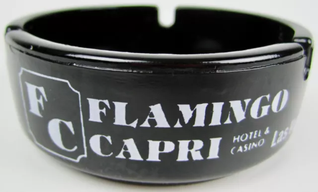 Vintage Flamingo Capri Hotel & Casino Las Vegas Shangri-La Souvenir Ashtray