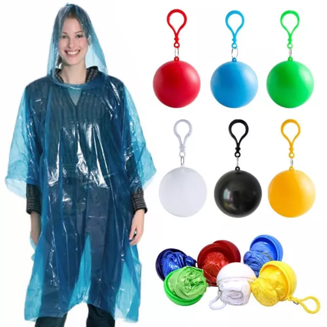 90X120cm Disposable Raincoat Travel Raincoat Ball Waterproof Raincoat  Unisex