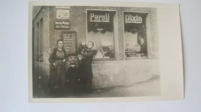 AK    Foto  Hamburg   Alter   Herren Moden  Laden  Joh. Ketzer  mit Familie 1930