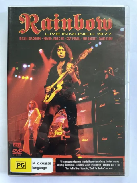 RAINBOW LIVE IN MUNICH 1977 - Region 4 PAL - Like New: Free Local Postage