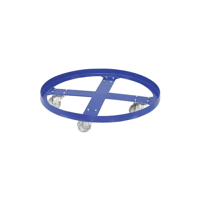 GRAINGER APPROVED DRUM-SP-28-12-C Drum Dolly,Blue,28 in. dia,1200 lb.