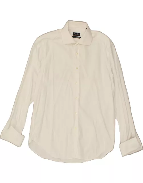 MASSIMO DUTTI Mens Formal Shirt Size 17 43 XL White Cotton BD70