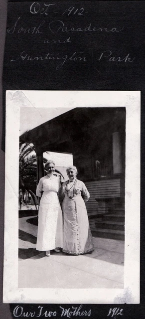 Vintage Photograph 1912 Womens Fashion Huntington Park Pasadena California Photo