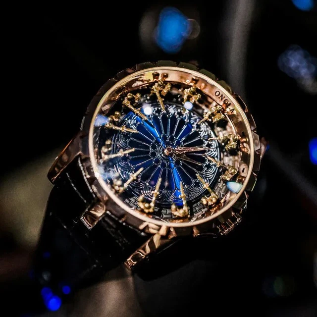 Orologio da uomo Dodici Tavola Rotonda Cavaliere Uomo Business Personality Concept