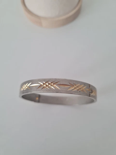 18K RGP ROLLED Gold Plated hinged bracelet £23.58 - PicClick UK