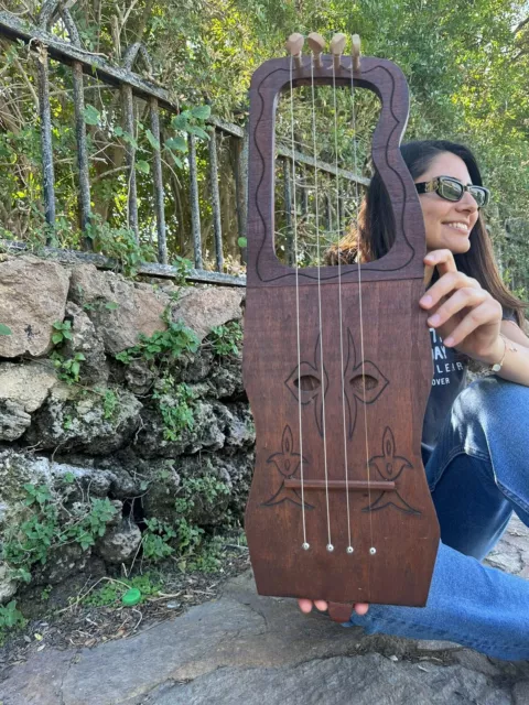 Talharpa Bowed 4 String Gudok Novgorod Lyre Viking Rebec Active,Professional