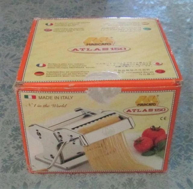 Marcato ATLAS 150 Pasta Maker Hand Crank Made in Italy 100% Clean and Complete! Marcato ATLAS 150 Pasta Maker Hand Crank Made in Italy 100% Clean and Complete!